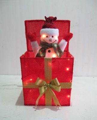 gift box with LED lights(snowman)