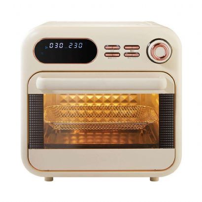 18L Visual Window Air Fryer Toaster Oven Retro Large Oven With Rotisserie Kit