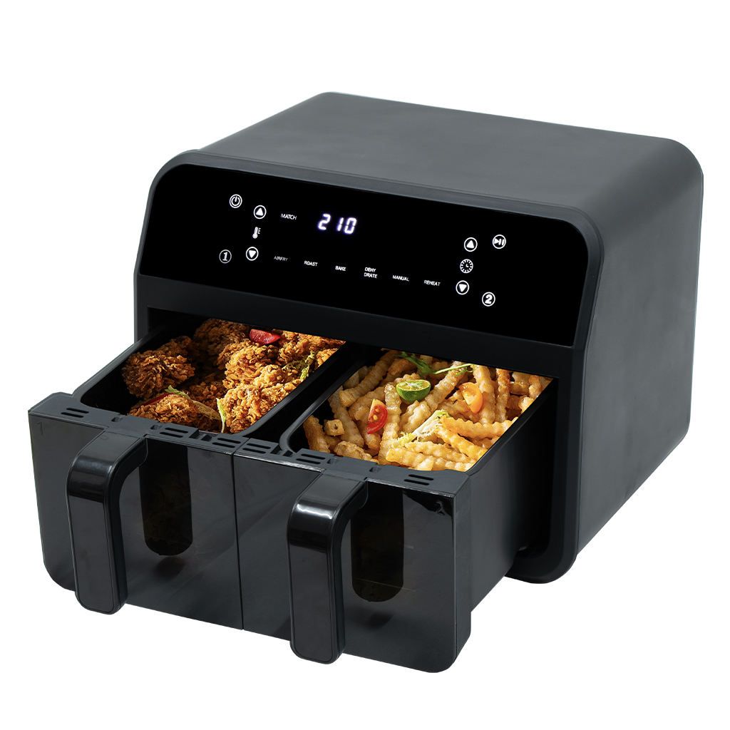 8L Dual Basket Multi-function Electric Air Fryer