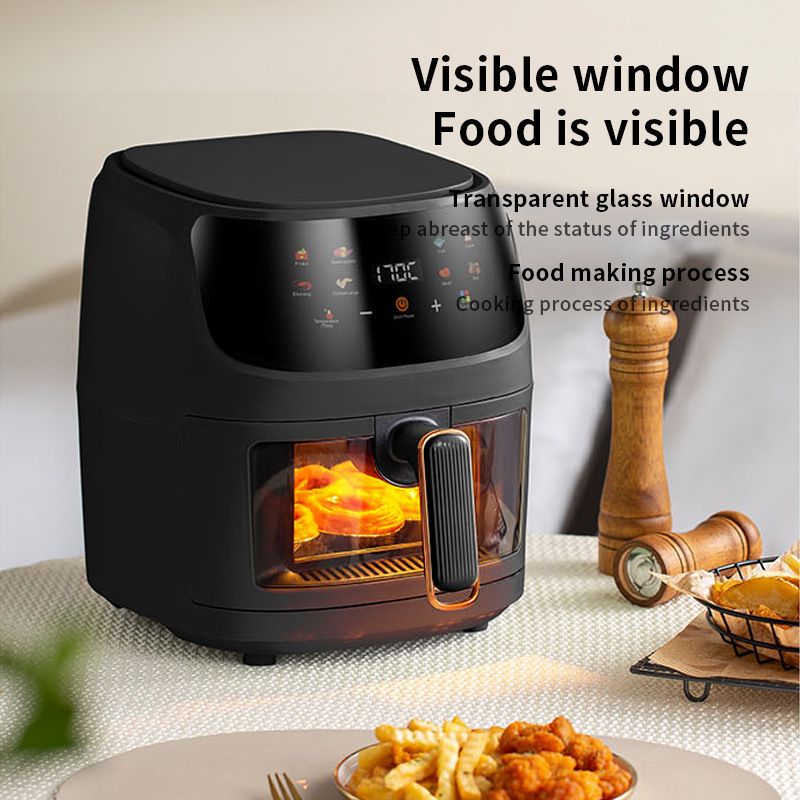 8L visible window air fryer