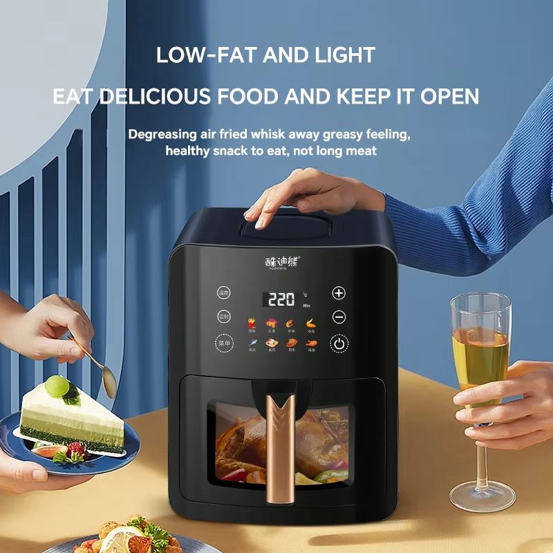 5L Large Capacity Digital  LCD Display Air Fryer Oven